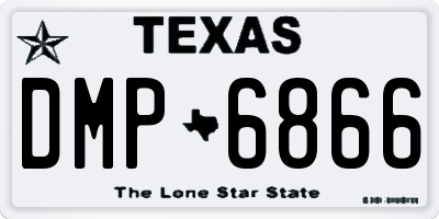 TX license plate DMP6866