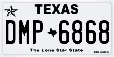 TX license plate DMP6868