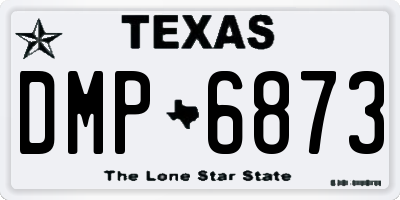 TX license plate DMP6873