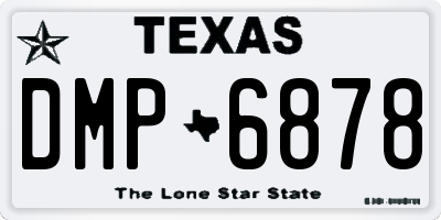 TX license plate DMP6878