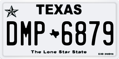 TX license plate DMP6879