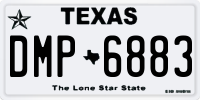 TX license plate DMP6883