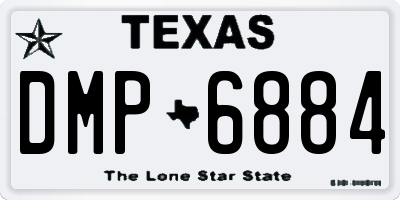 TX license plate DMP6884
