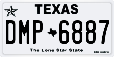 TX license plate DMP6887