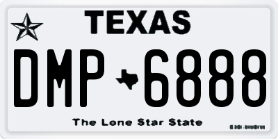 TX license plate DMP6888