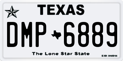TX license plate DMP6889
