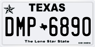 TX license plate DMP6890