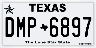 TX license plate DMP6897