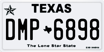 TX license plate DMP6898
