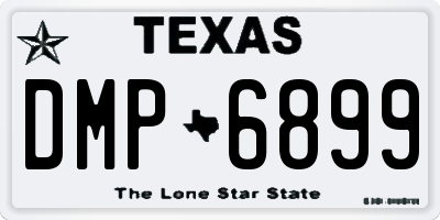 TX license plate DMP6899