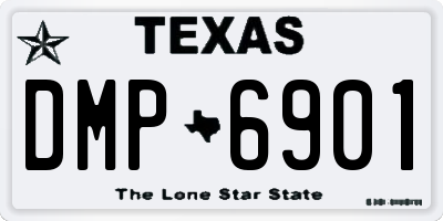 TX license plate DMP6901