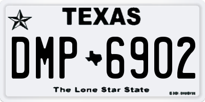 TX license plate DMP6902