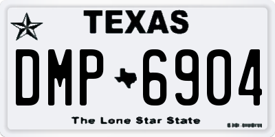 TX license plate DMP6904