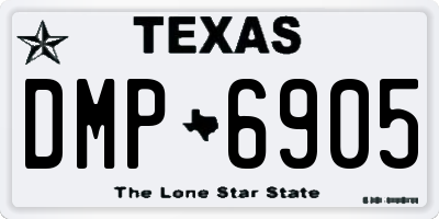 TX license plate DMP6905