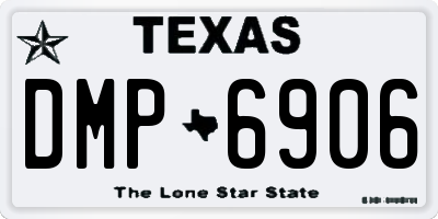 TX license plate DMP6906