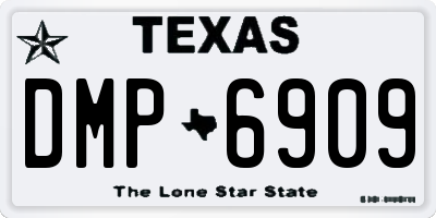 TX license plate DMP6909