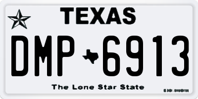 TX license plate DMP6913