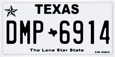 TX license plate DMP6914