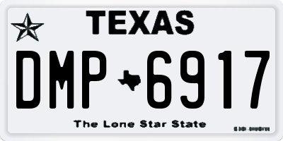 TX license plate DMP6917