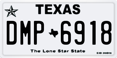 TX license plate DMP6918