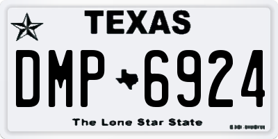 TX license plate DMP6924