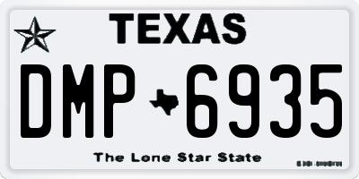 TX license plate DMP6935