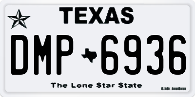 TX license plate DMP6936