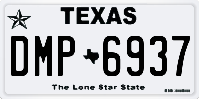 TX license plate DMP6937