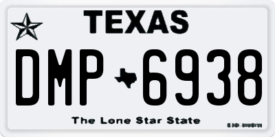 TX license plate DMP6938