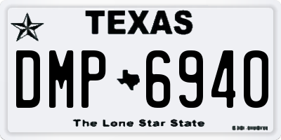 TX license plate DMP6940