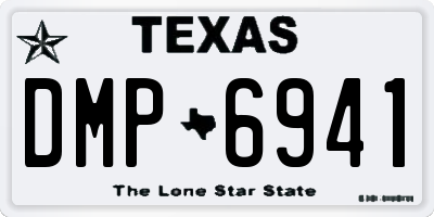 TX license plate DMP6941