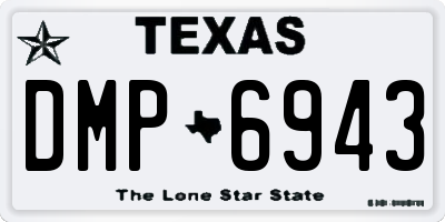 TX license plate DMP6943