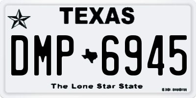 TX license plate DMP6945
