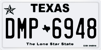 TX license plate DMP6948