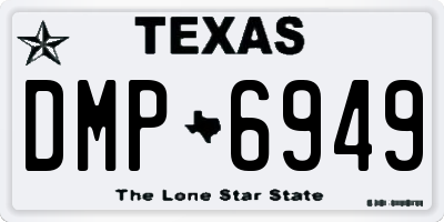 TX license plate DMP6949