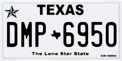 TX license plate DMP6950