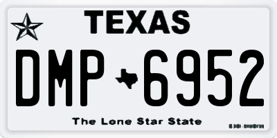 TX license plate DMP6952