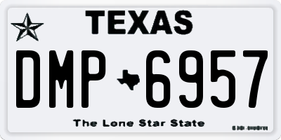 TX license plate DMP6957