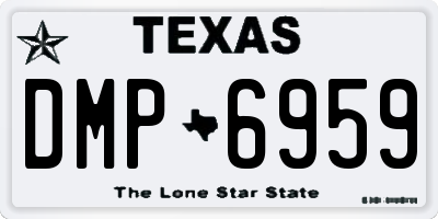 TX license plate DMP6959