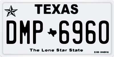 TX license plate DMP6960