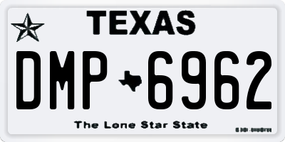TX license plate DMP6962