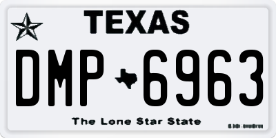 TX license plate DMP6963