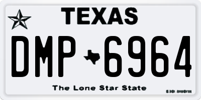 TX license plate DMP6964