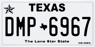 TX license plate DMP6967