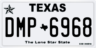 TX license plate DMP6968