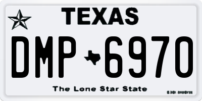 TX license plate DMP6970