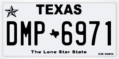 TX license plate DMP6971