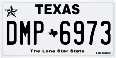 TX license plate DMP6973