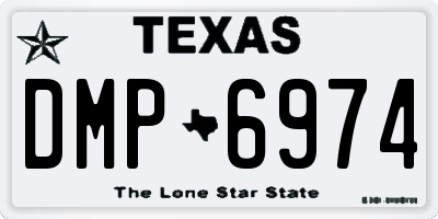 TX license plate DMP6974