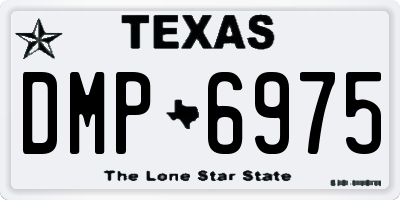 TX license plate DMP6975